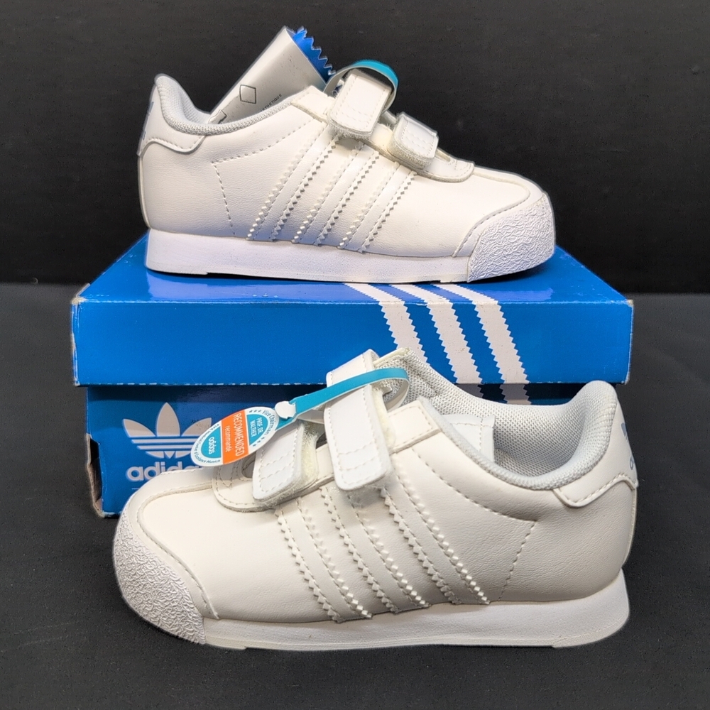 Adidas Samoa CF I Kid's Runnig Shoes White Sneakers Size US 7K